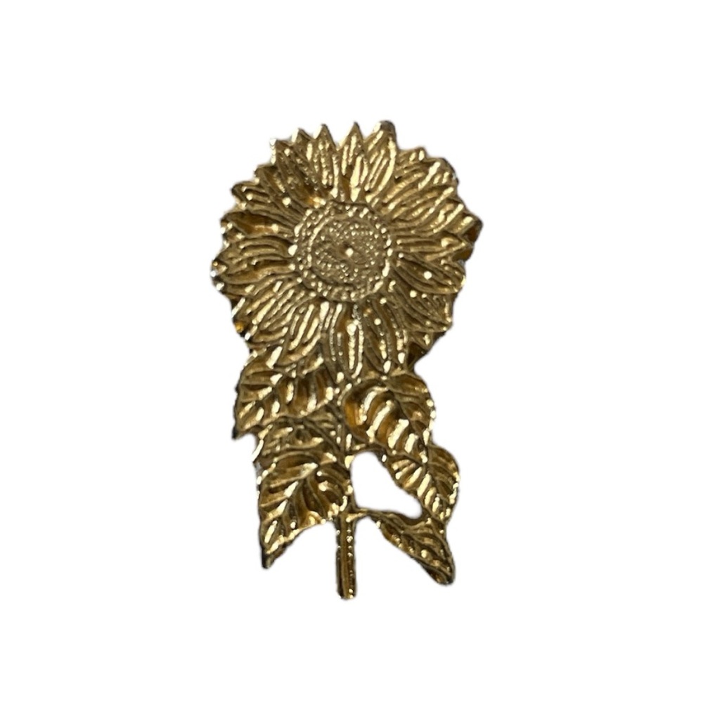 Gold Sunflower Pin